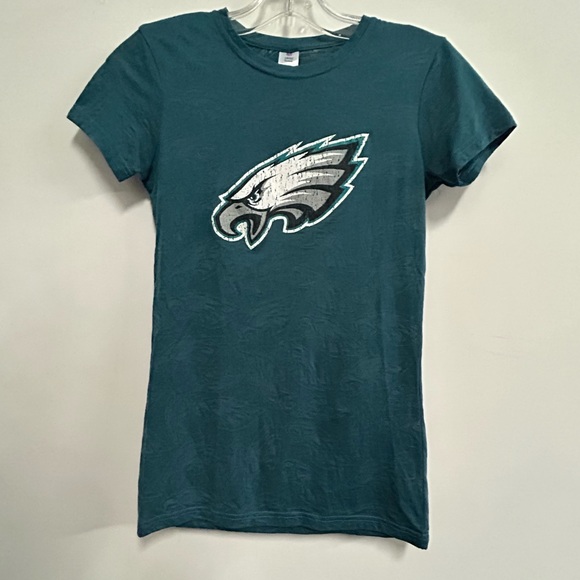 Philadelphia Eagles Official Sheer Embroidered T-shirt - Picture 2 of 8